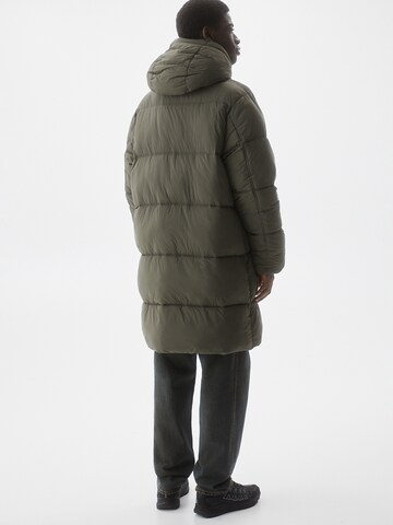 Pull&Bear Winter coat in Green