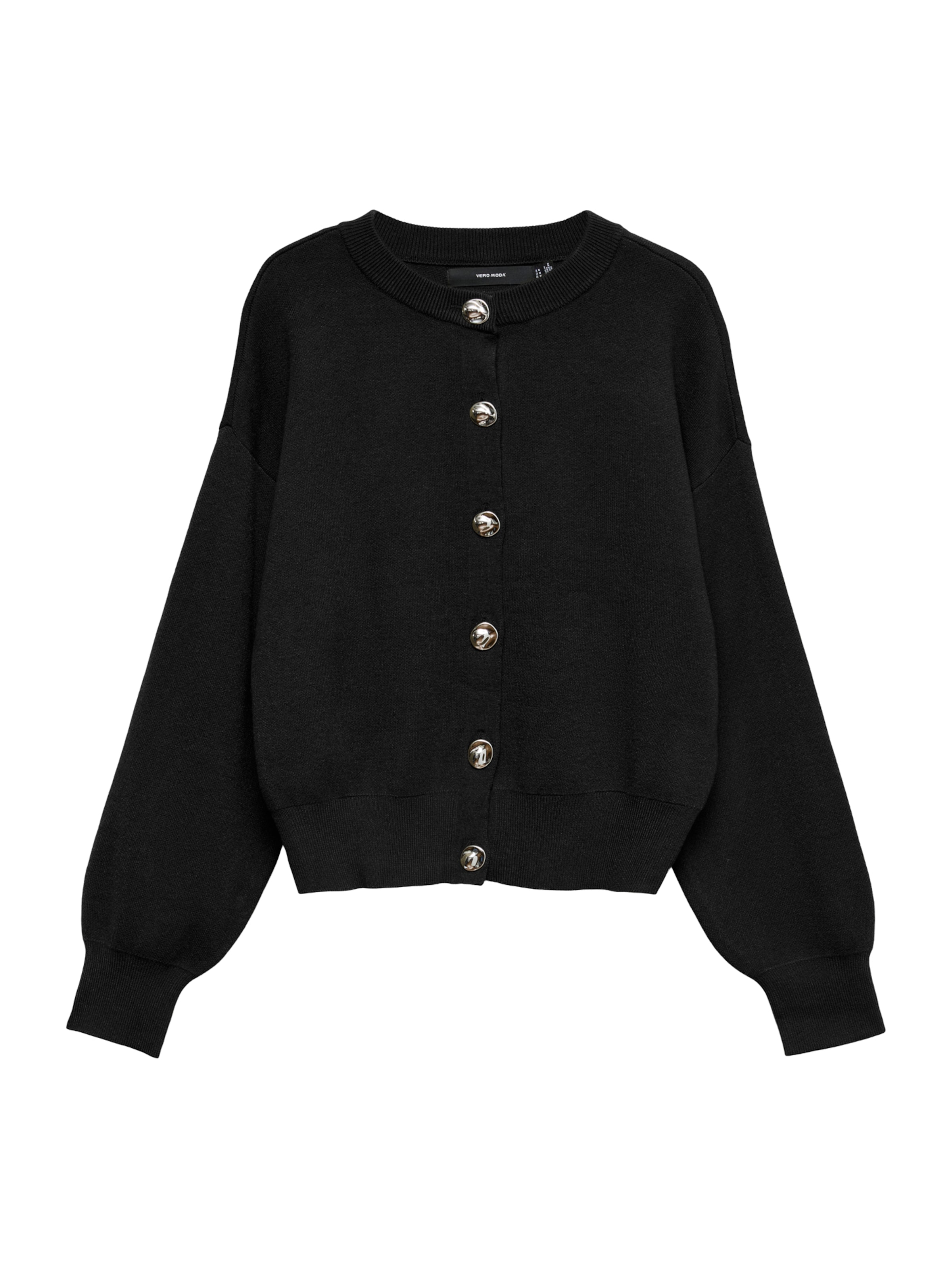 VERO MODA Strickjacke 'VMNOELLA' in Schwarz: Vorderseite