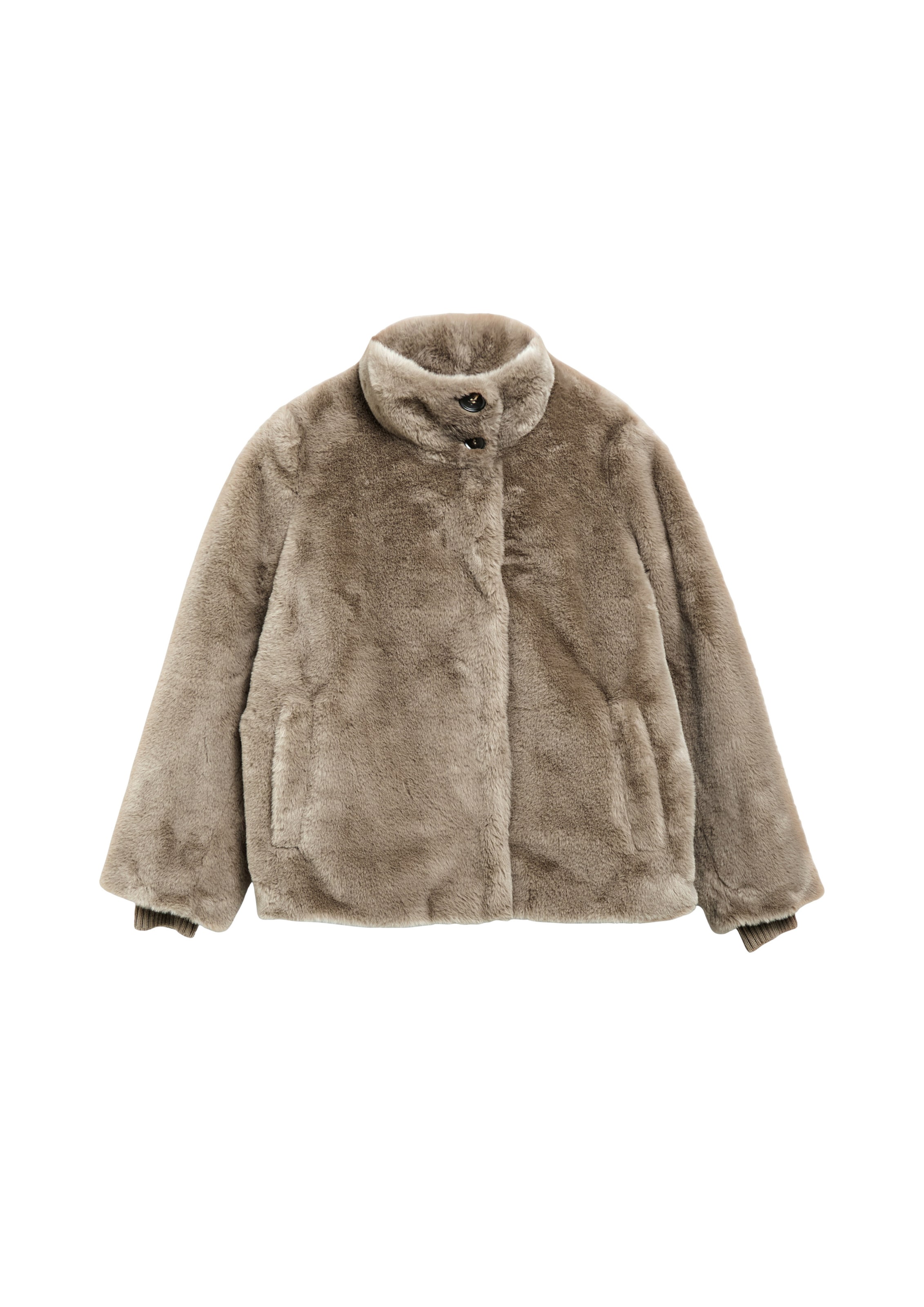 Veste mi-saison COMMA en marron : devant