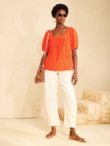 love & roses Blouse in Orange