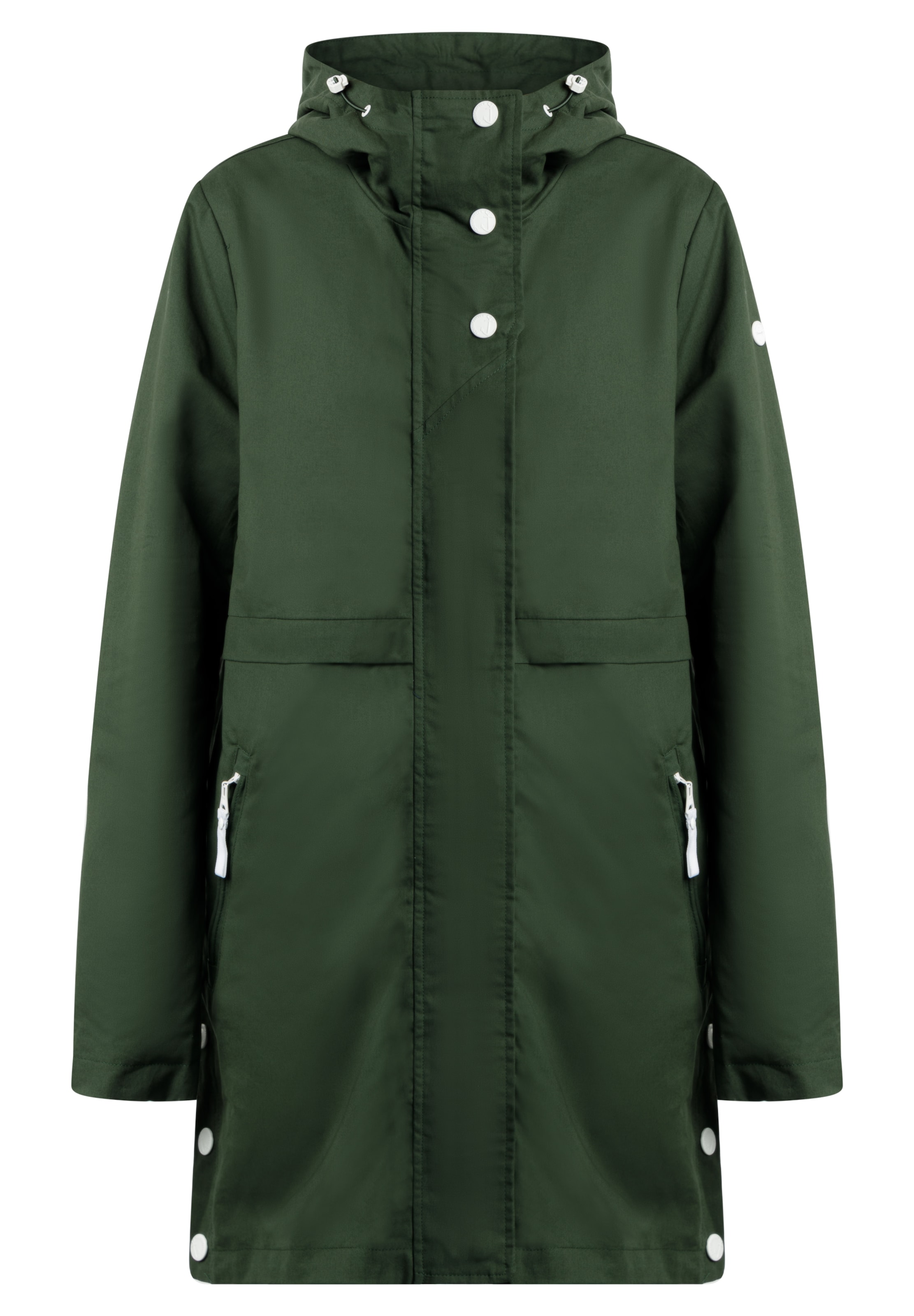 DreiMaster Maritim Přechodný kabát – zelená: přední strana