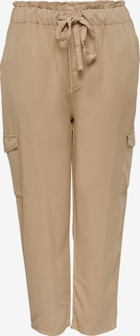 Tapered Pantaloni di ONLY Carmakoma in beige: frontale