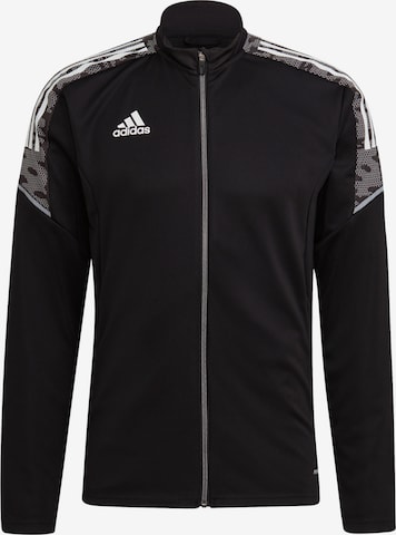 ADIDAS SPORTSWEAR Athletic Jacket in Black: front