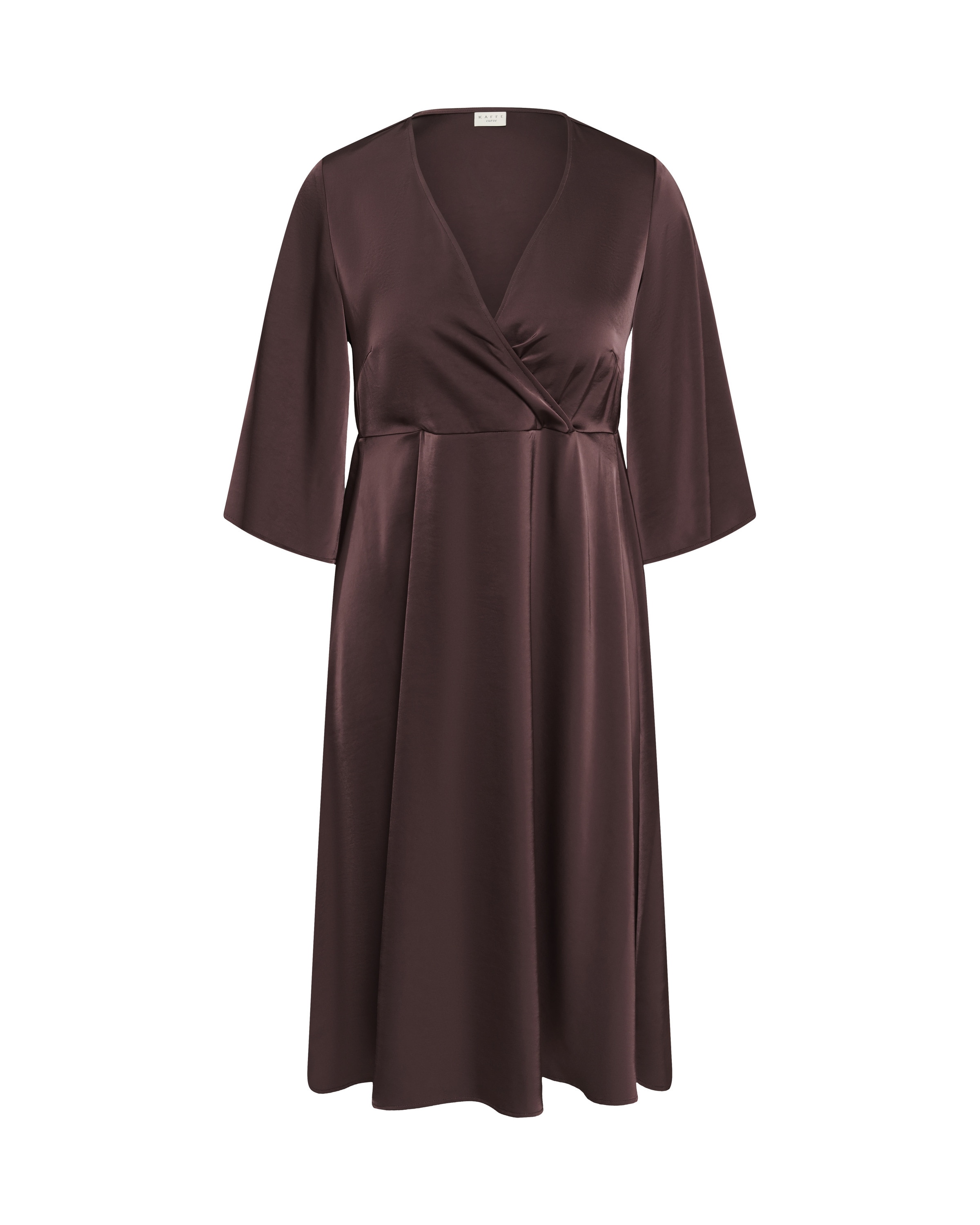 KAFFE CURVE Dress in Brown: front