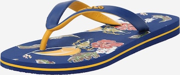 Polo Ralph Lauren T-Bar Sandals in Blue: front
