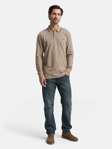 TOM TAILOR Poloshirt in Braun