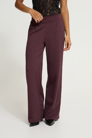 ICHI Wide Leg Hose 'IHKATE' in Braun: Vorderseite