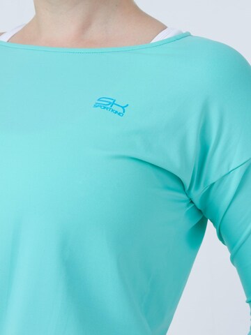 SPORTKIND Funktionsshirt '3/4 Loose Fit'‌‌‌‌‌‌‌‌‌ in Grün
