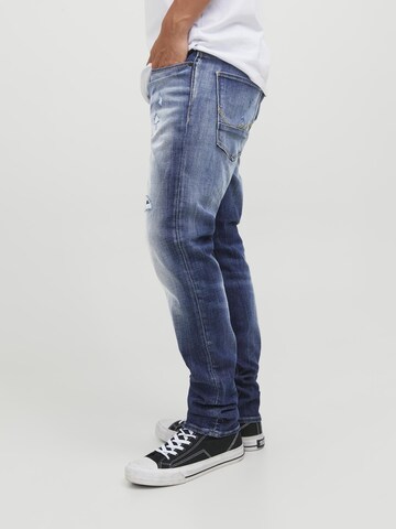 JACK & JONES Slimfit Farkut 'GLENN' värissä sininen