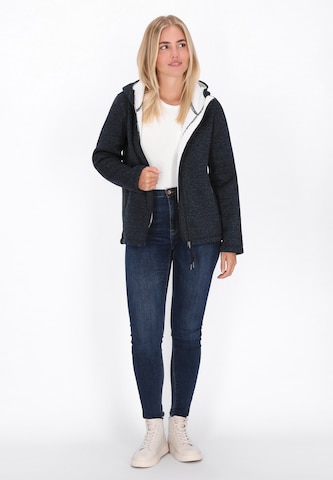 Schmuddelwedda Fleece jas in Blauw