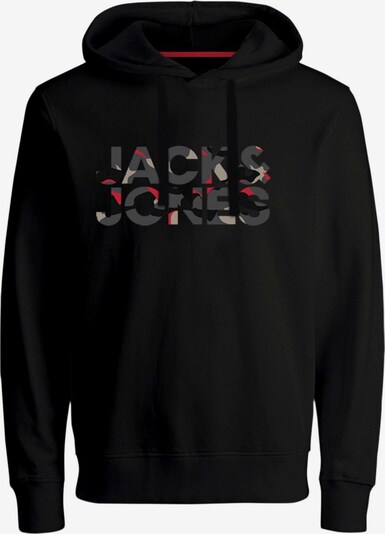 JACK & JONES كنزة رياضية 'RAMP' بـ رمادي / أحمر / أسود, عرض المنتج