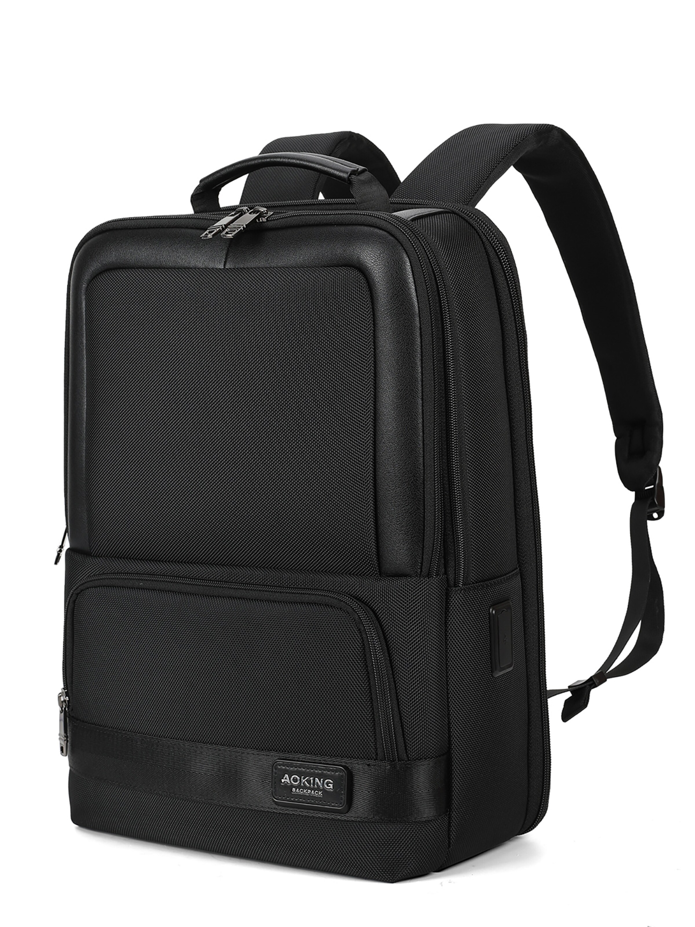 Zaino di Aoking in nero: frontale