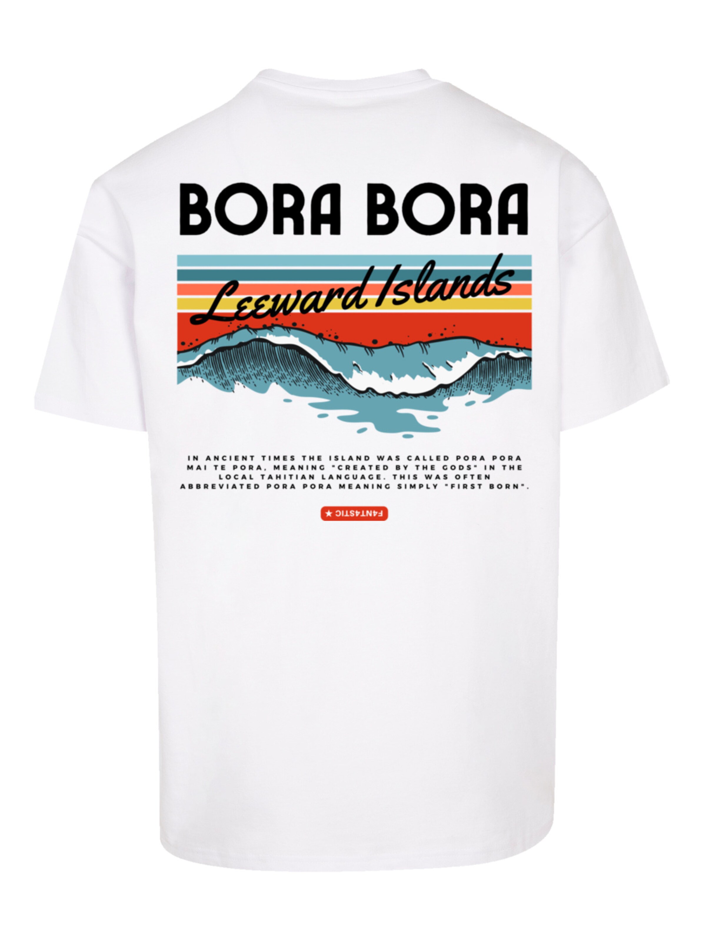 F4NT4STIC Shirt 'Bora Bora Leewards Island' in White