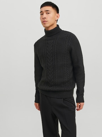 JACK & JONES Sweater 'CRAIG' in Black: front