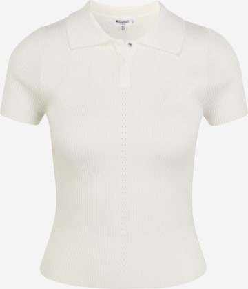 Missguided Petite Shirt in White: front