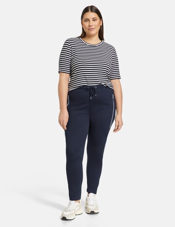 Effilé Pantalon 'Radler' SAMOON en bleu