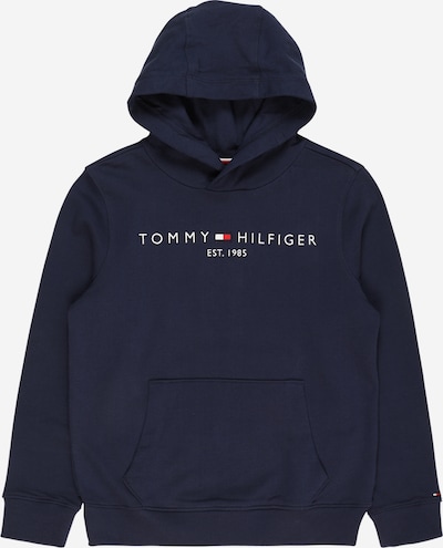 TOMMY HILFIGER Sweat en bleu marine / rouge clair / blanc, Vue avec produit