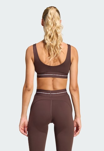 Bustino Reggiseno sportivo 'Hyperglam' di ADIDAS PERFORMANCE in marrone