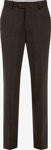 WE Fashion Slimfit Suorat housut värissä ruskea: etupuoli