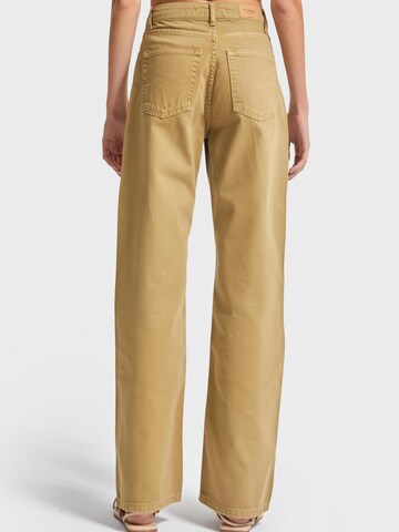 IT'S BASIC Regular Jeans 'Straight Mid Rise Jeans' in Geel