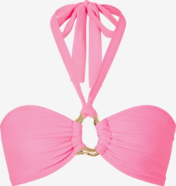 Moda Minx Bandeau Bikini top in Pink: front