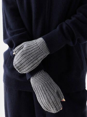 GOBI Cashmere Kurzfingerhandschuhe 'Rib-Knit Cashmere Gloves'‌ in Grau