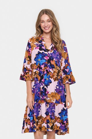 SAINT TROPEZ Kleid 'Eda' in Lila: Vorderseite