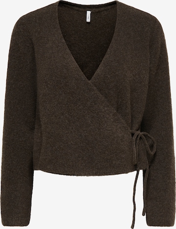 ONLY Knit Cardigan 'ONLLIVA' in Brown: front