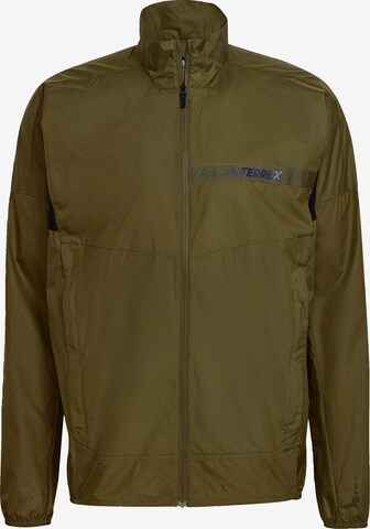 Veste outdoor ADIDAS TERREX en vert : devant