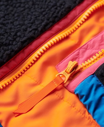 Superdry Fleece jas in Blauw