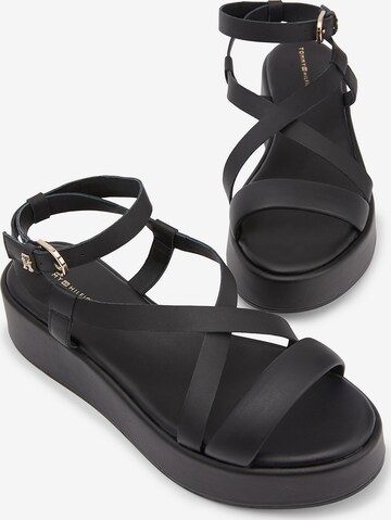 TOMMY HILFIGER Sandale in Schwarz