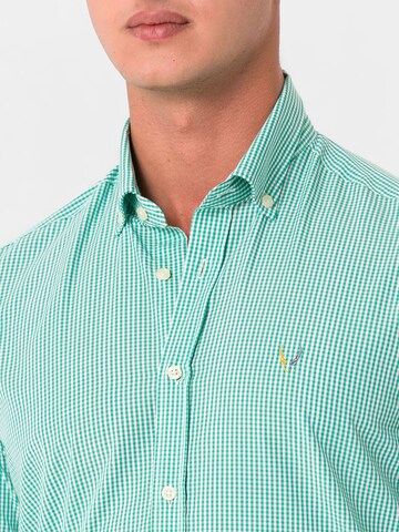 By Diess Collection - Regular Fit Camisa 'OXFORD ' em verde