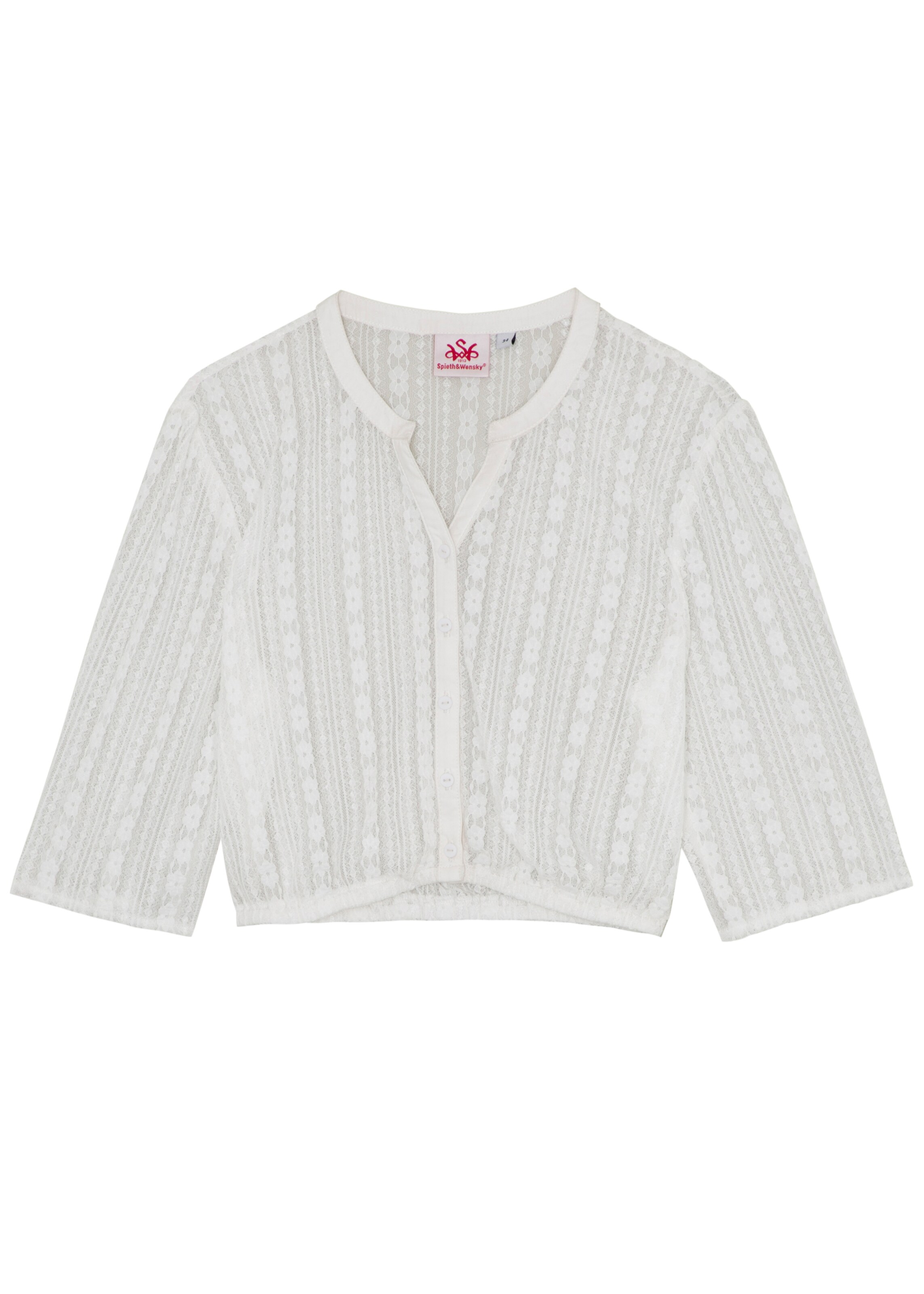 Blouse folklorique 'Fannah' SPIETH & WENSKY en blanc : devant