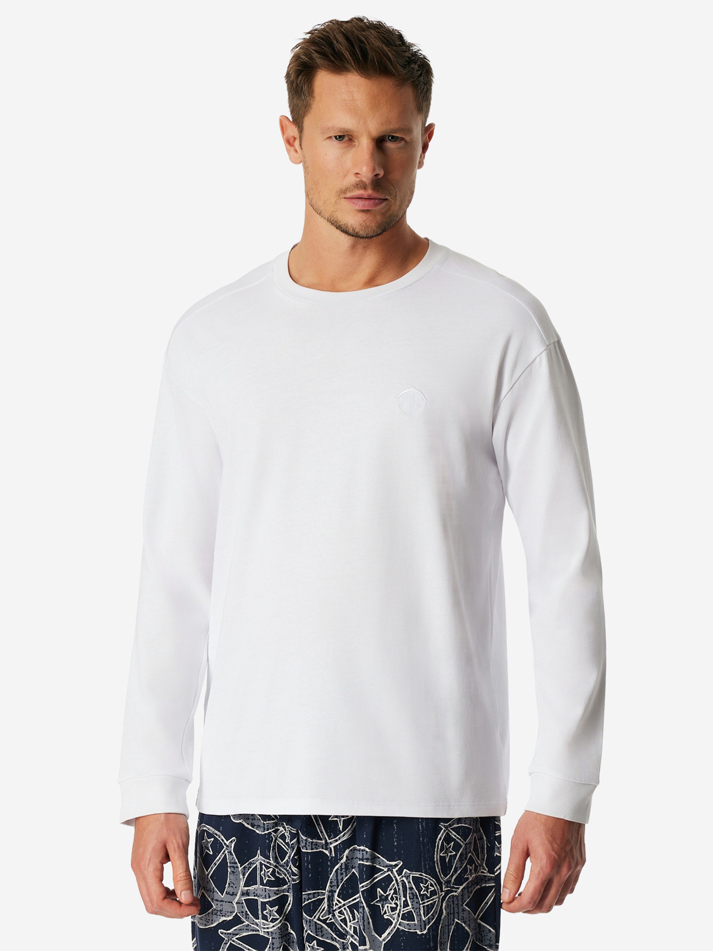T-Shirt ' SCHIESSER 150 YEARS ' SCHIESSER en blanc : devant