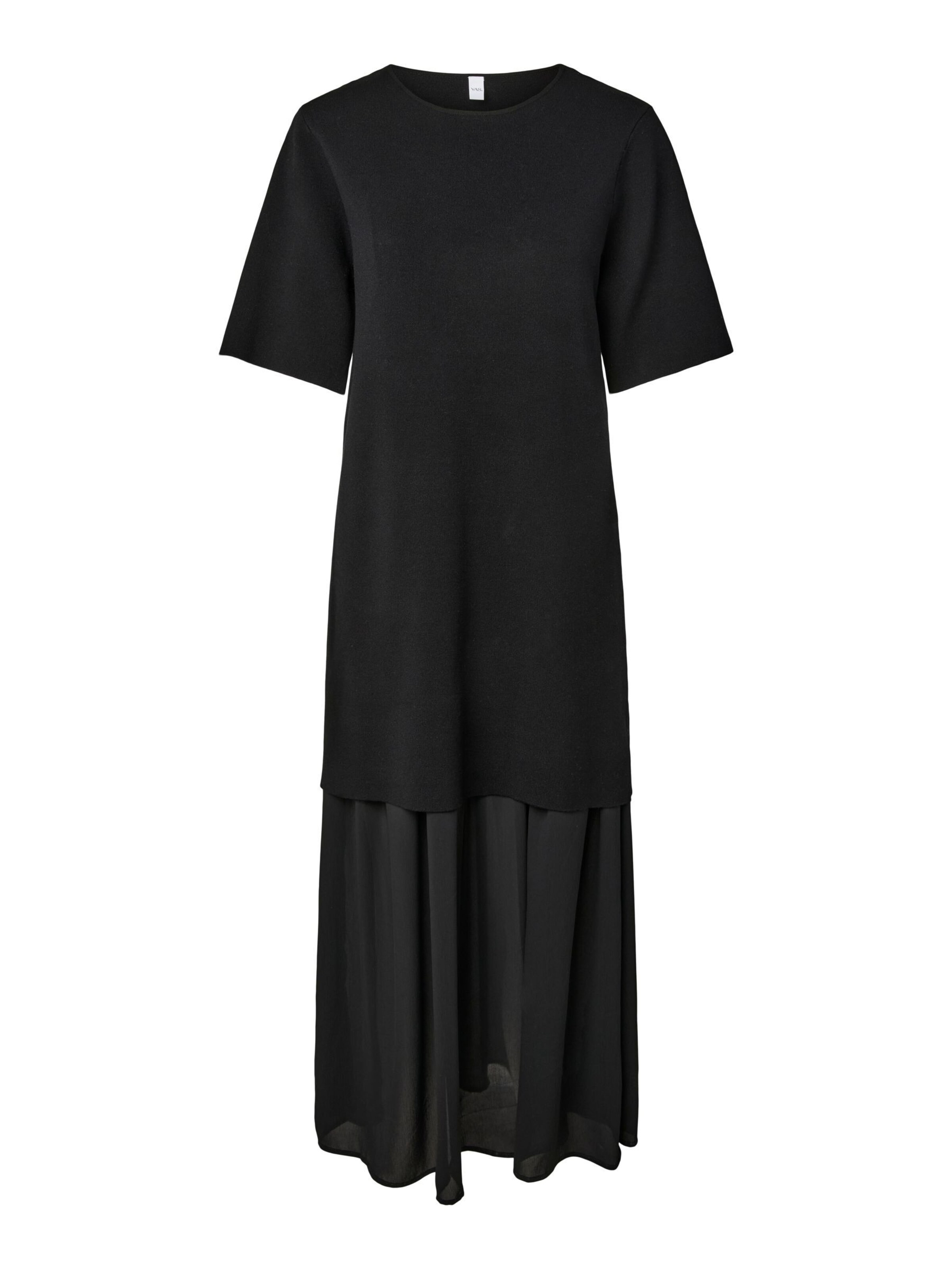 YAS - Vestido de punto 'YASBeani' en negro: frente