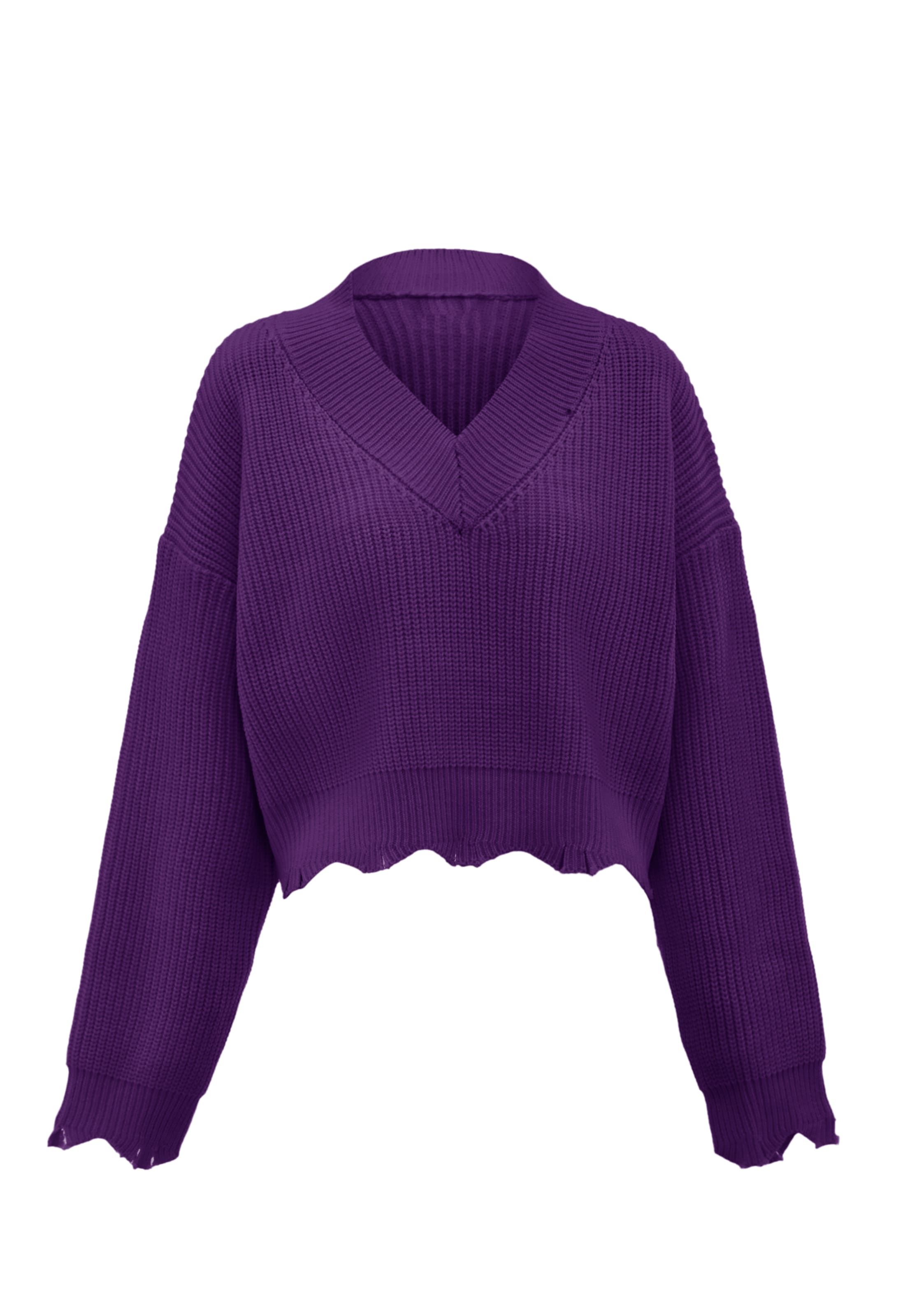 Gaya - Pullover em roxo: frente