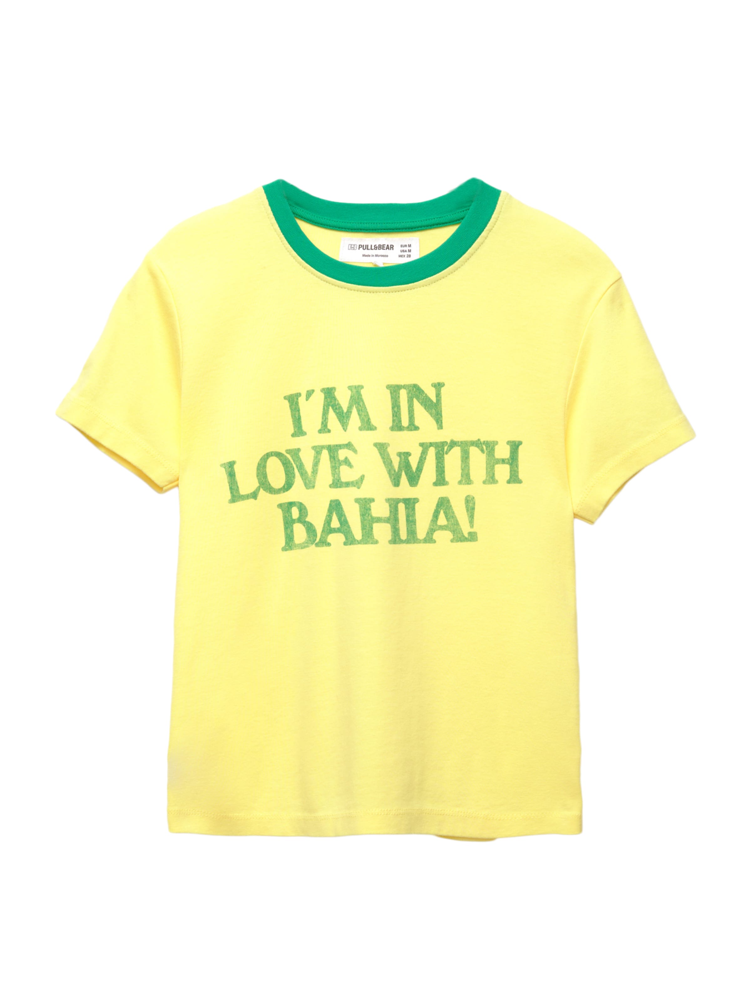 Pull&Bear Póló 'BRASIL' - sárga: elől