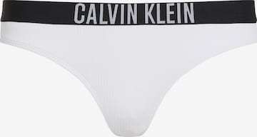 Bas de bikini Calvin Klein Swimwear en blanc : devant