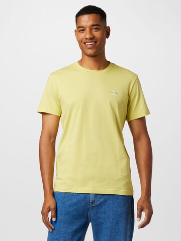 T-Shirt Calvin Klein Jeans en jaune : devant