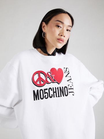 Moschino Jeans Sukienka w kolorze biały