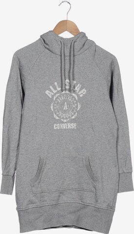 CONVERSE Sweatshirt & Zip-Up Hoodie in M in Grey: front