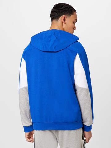 ADIDAS SPORTSWEAR Athletic Zip-Up Hoodie 'Essentials Colorblock ' in Blue