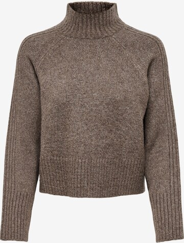 Pull-over 'Macadamia' ONLY en marron : devant