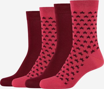 camano Socks in Pink: front