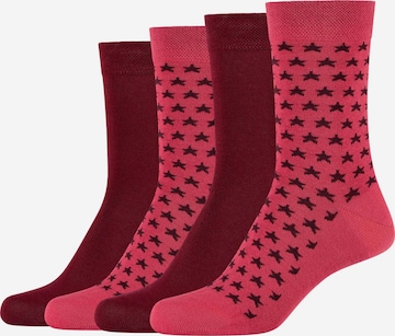 camano Socks in Pink: front