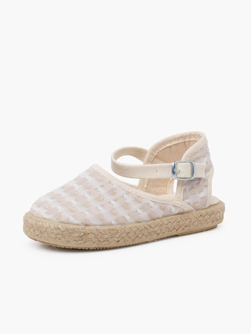 Sandales Pisamonas en beige : devant