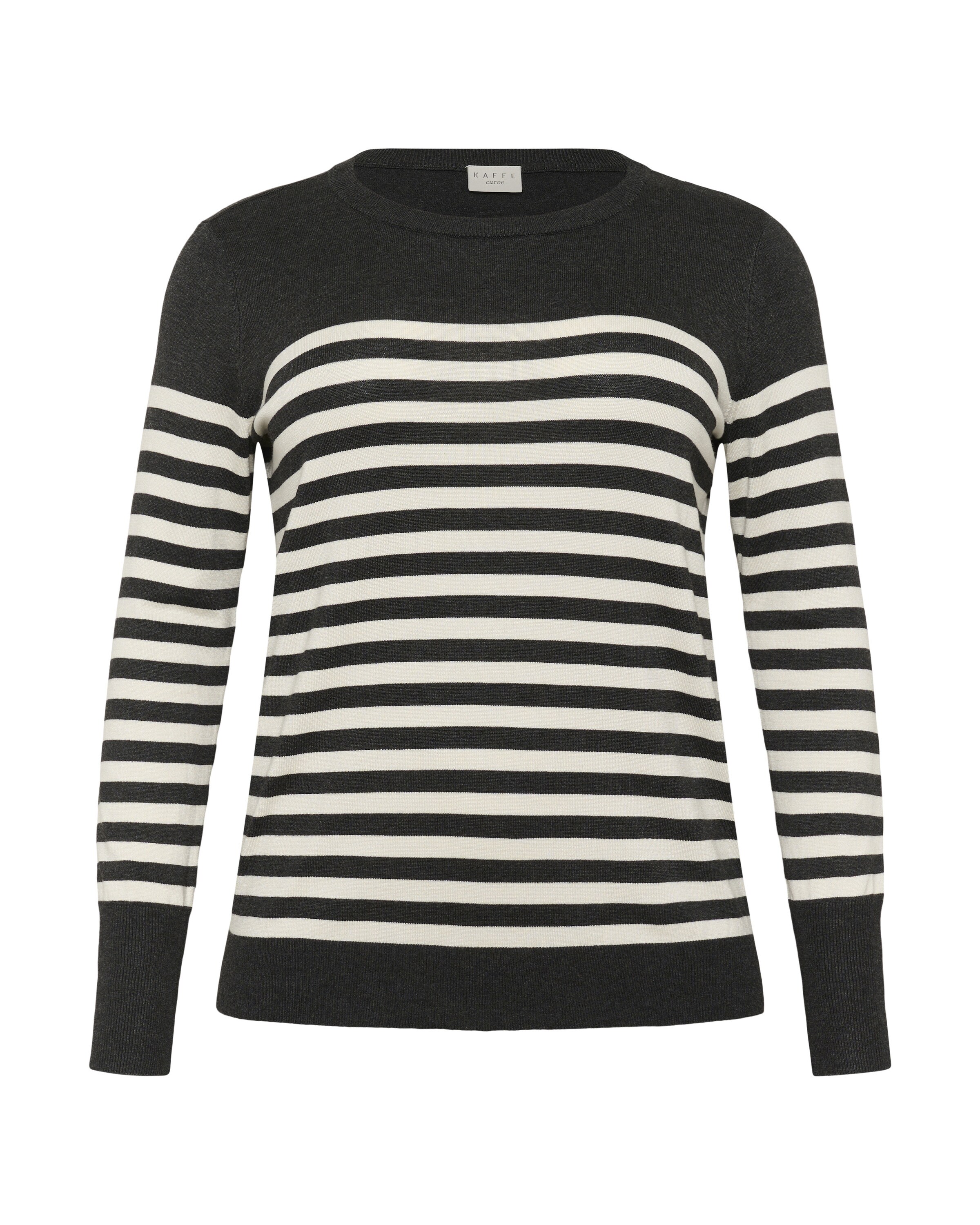 KAFFE CURVE Πουλόβερ 'Lizzy' σε γκρι: μπροστά