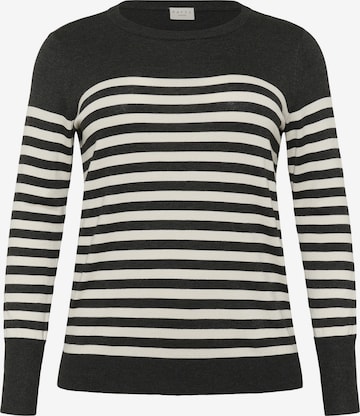 Pull-over 'Lizzy' KAFFE CURVE en gris : devant