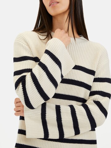 CAMEL ACTIVE Strickpullover aus einem Baumwoll-Mix in Blau