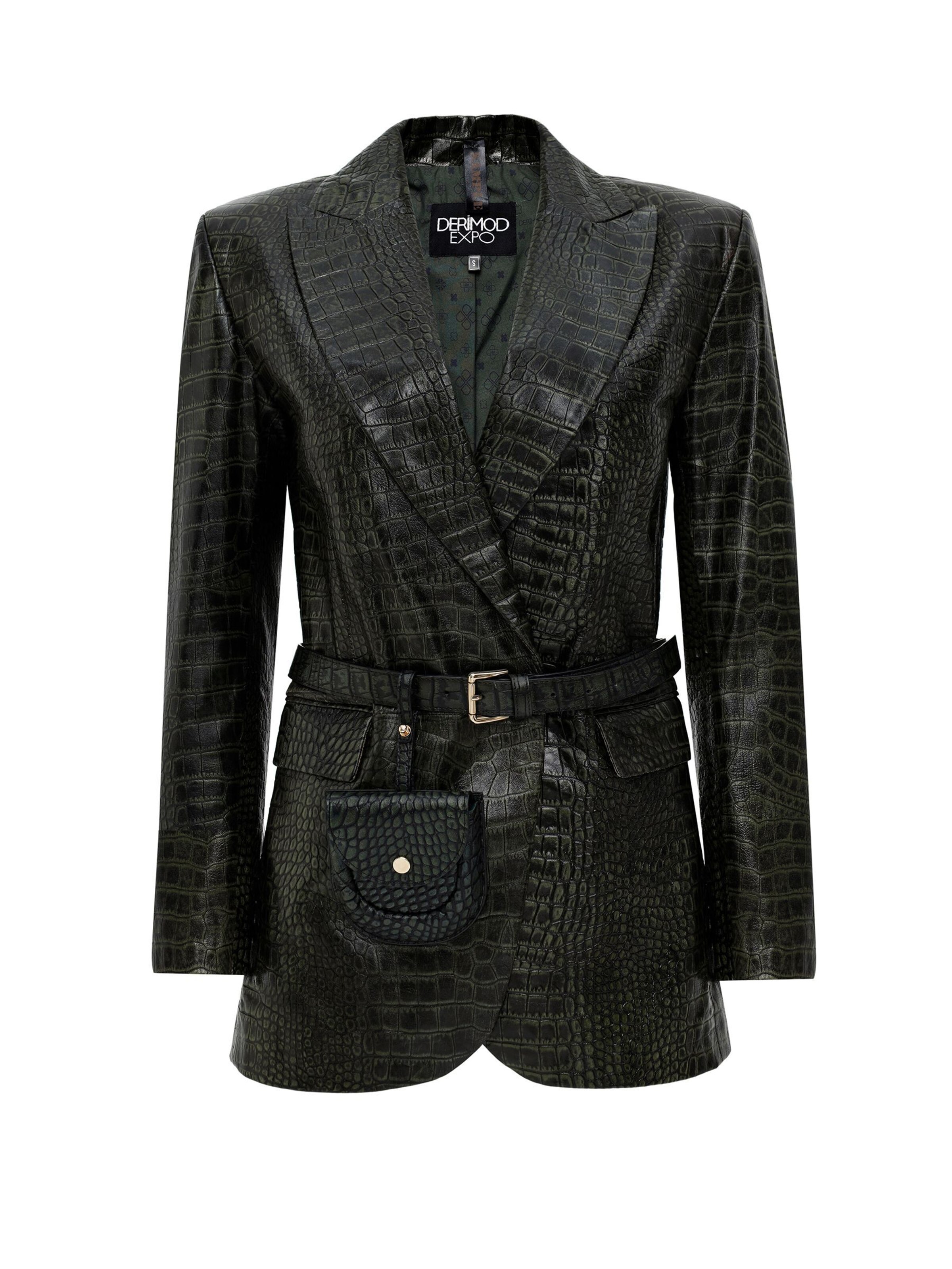 Derimod Tussenjas in Groen: voorkant